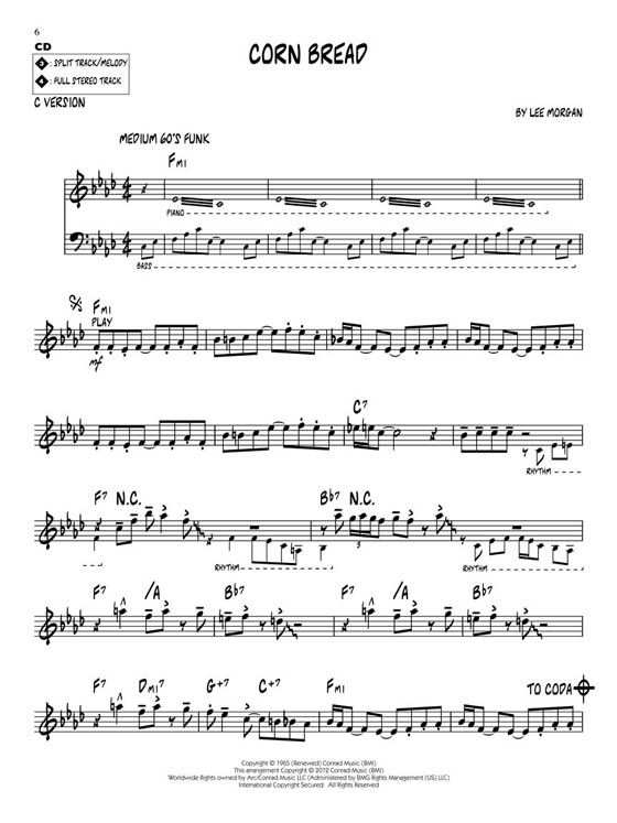 Lee Morgan Hal Leonard Jazz Play-Along Vol. 144