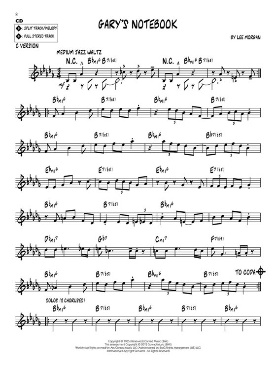 Lee Morgan Hal Leonard Jazz Play-Along Vol. 144