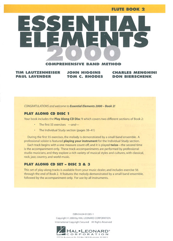 Essential Elements 2000 - Flute Book 2