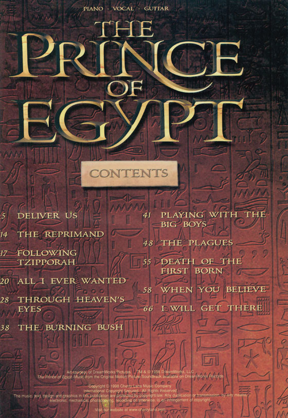 The Prince of Egypt Piano‧Vocal‧Guitar The Prince of Egypt Piano‧Vocal‧Guitar