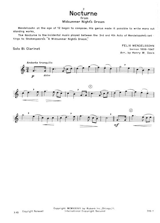 【Encore Folio】 Bb Clarinet with Piano Accompaniment