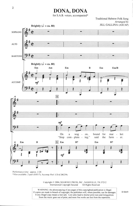 【Dona Dona】SAB 【Dona Dona】SAB