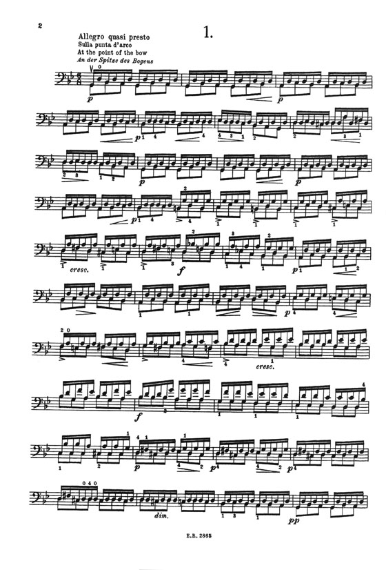 Piatti 12 Capricci Op. 25 per Violoncello