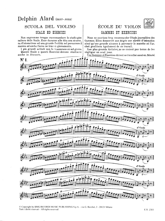 Alard【Scuola del violino】Scale ed esercizi estratte dal metodo Alard【Scuola del violino】Scale ed esercizi estratte dal metodo
