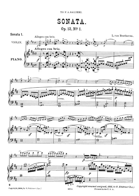 Beethoven Sonatas for Violin and Piano