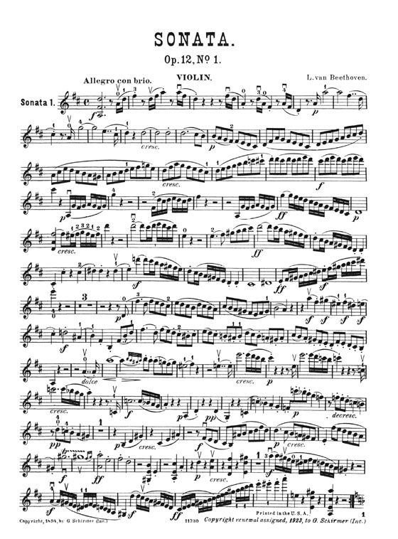 Beethoven Sonatas for Violin and Piano