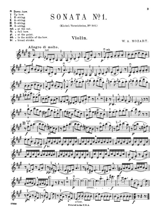 Mozart Eighteen Sonatas for Piano and Violin (Schradieck)