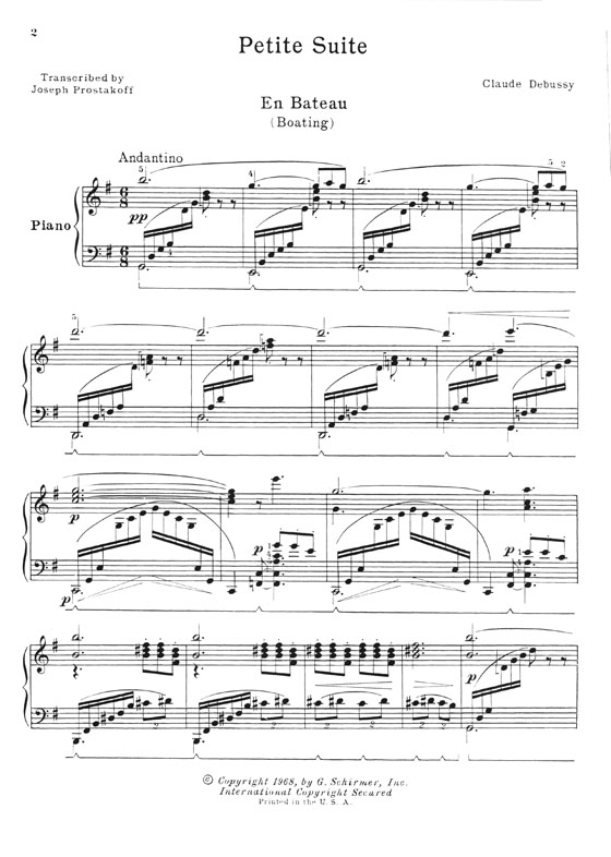 Debussy Petite Suite for the Piano (Prostakoff)