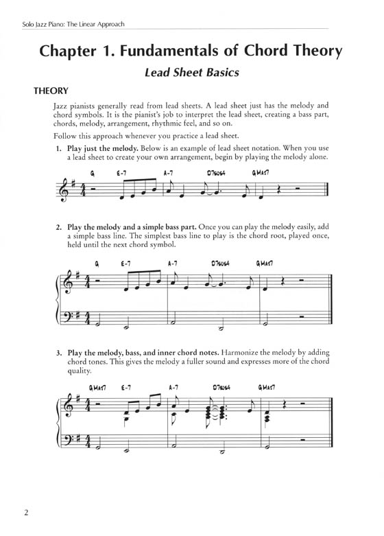 Solo Jazz Piano The Linear Approach Solo Jazz Piano The Linear Approach