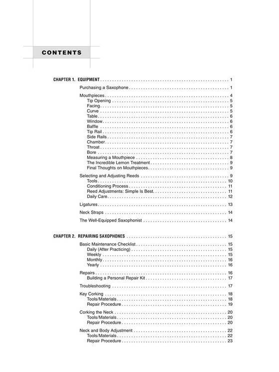 The Saxophone Handbook The Saxophone Handbook