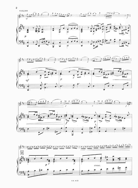 Tartini Concerto in D for Violin and String Orchestra Arrangement for Violin and Piano