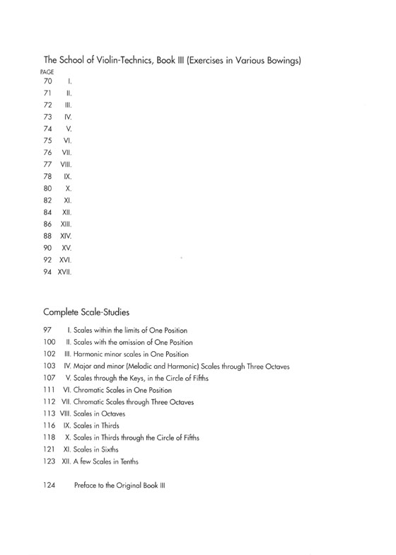 Schradieck The School of Violin Technics: Complete Book 1-3 and Complete Scale Studies