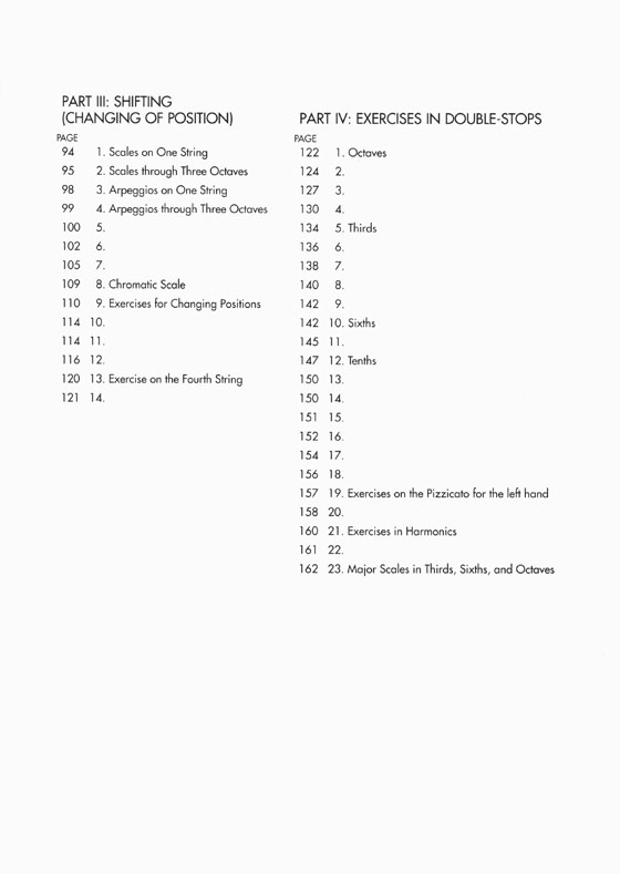 Ševčík The School of Violin Technics: Complete, Parts Ⅰ-Ⅳ, Op. 1