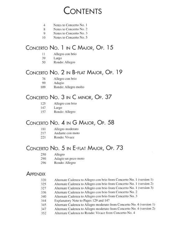 Beethoven Complete Piano Concertos for 2 Pianos/ 4 Hands Beethoven Complete Piano Concertos for 2 Pianos/ 4 Hands