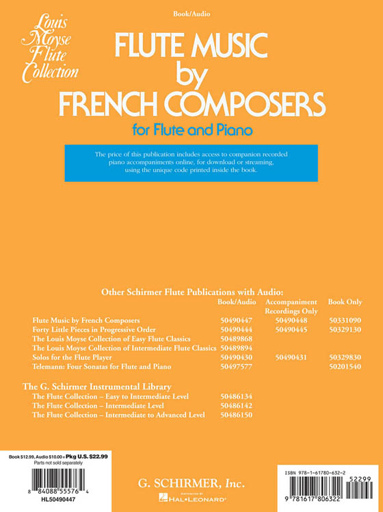 Flute Music by French Composers for Flute and Piano