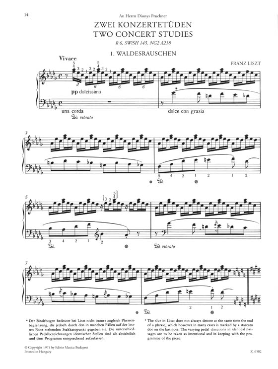 Liszt: Zwei Konzertetüden für Klavier