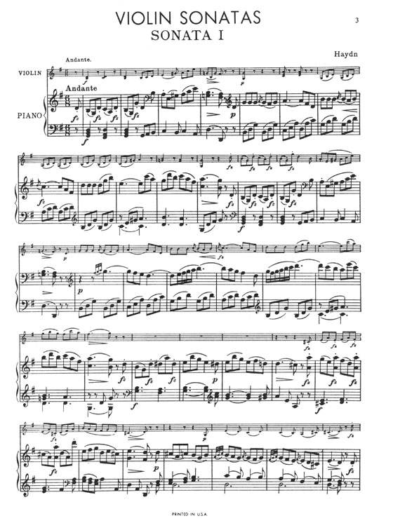 Haydn Sonatas Complete for Violin and Piano