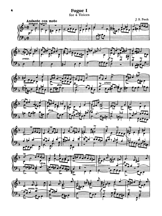 Bach【The Art of the Fugue】for Piano