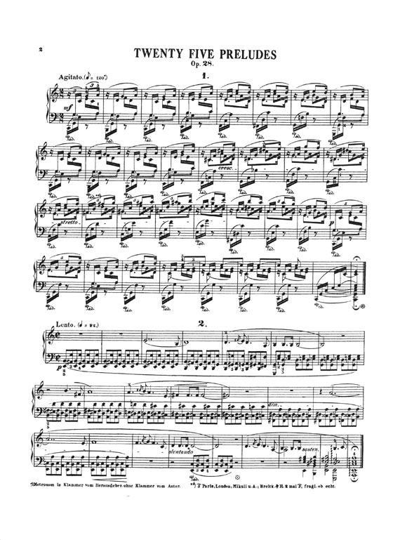 Chopin Twenty-Five Preludes Opus 28 and 45 Edited and Fingered by Ed Mertke for Piano