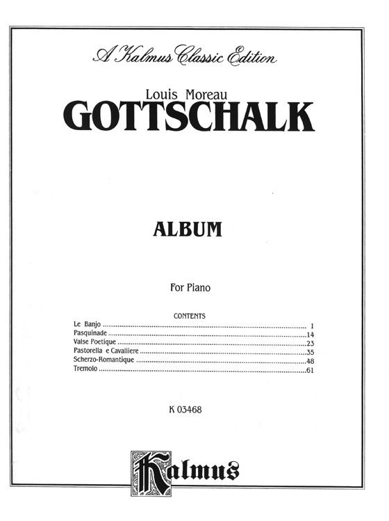 Gottschalk Album for Piano