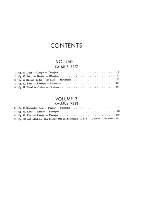 Beethoven Symphonies Volume Ⅰ, Nos. 1-5 Transcribed by Franz Liszt for Piano