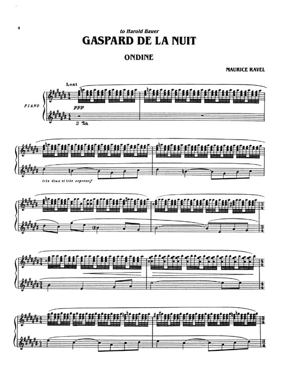 Ravel【Gaspard De La Nuit , Three Poems】by Aloysius Bertrand  for Piano