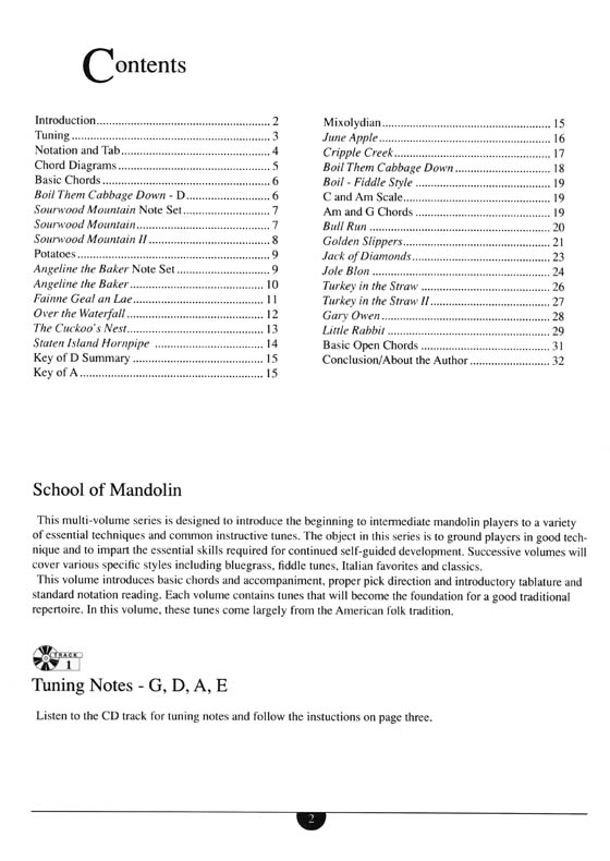 Mel Bay's School of Mandolin: Basic Chords and Soloing (Book/CD Set)