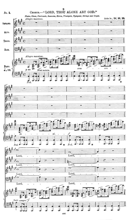 Mendelssohn Saint Paul An Oratorio in Vocal Score