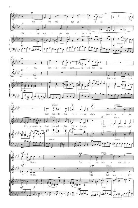 Pergolesi Stabat Mater Latin for Soprano and Contralto Soli, Sa & Orchestra Pergolesi Stabat Mater Latin for Soprano and Contralto Soli, Sa & Orchestra