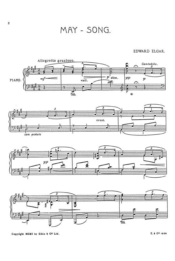 Sir Edward Elgar: Elgar Album for Piano