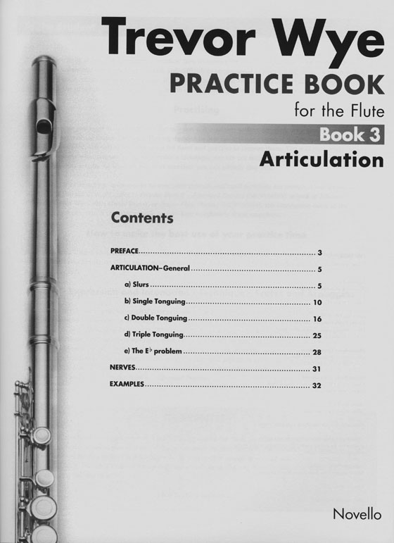 Trevor Wye Practice Book for the Flute 3 Articulation