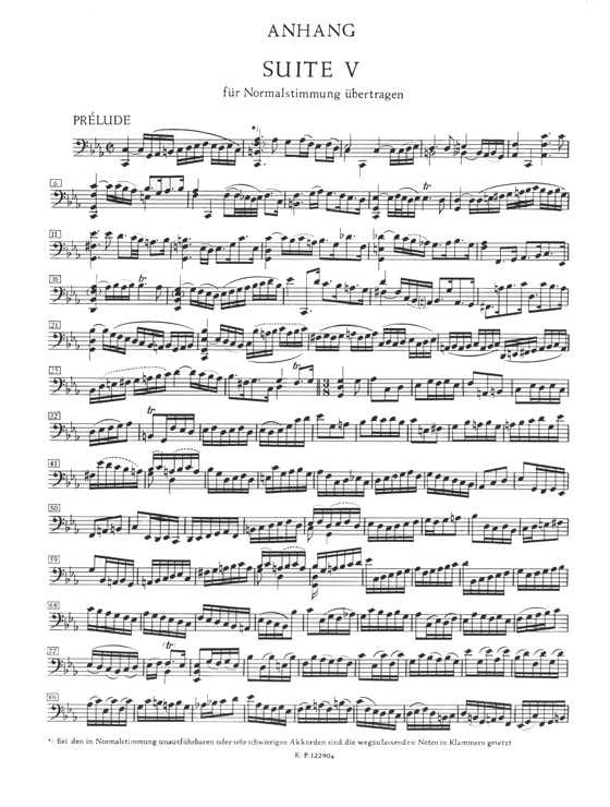 J.S.Bach【Sechs Suiten】Six Suites Violoncello Solo , BWV 1007-1012