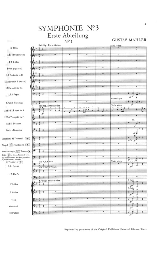 Mahler Symphonie Ⅲ (Revidierte Fassung)/マーラー 交響曲第三番 (改訂版) Mahler Symphonie Ⅲ (Revidierte Fassung)/マーラー 交響曲第三番 (改訂版)