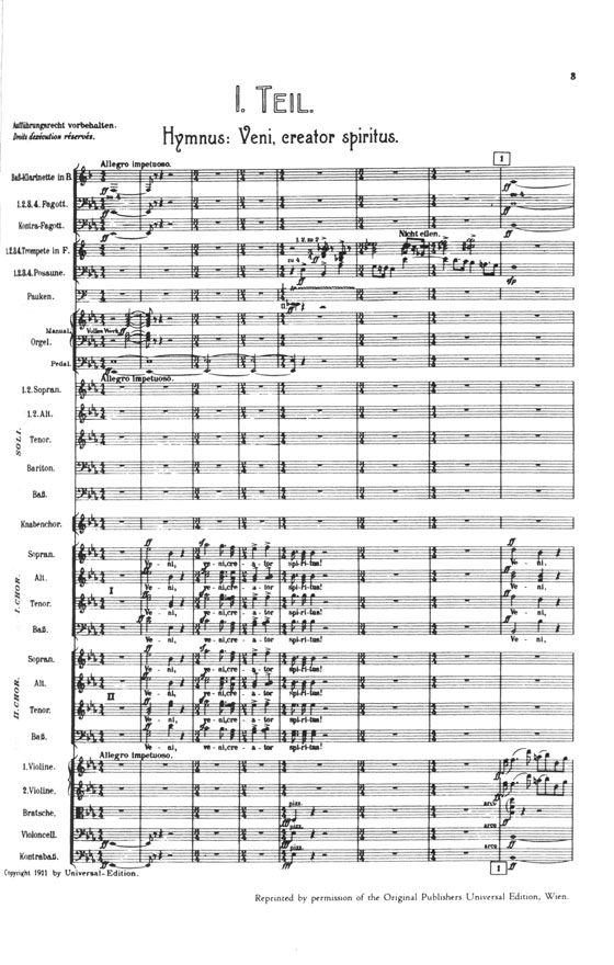 Mahler Symphonie Ⅷ (Revidierte Fassung) ／マーラー 交響曲第八番 (改訂版)