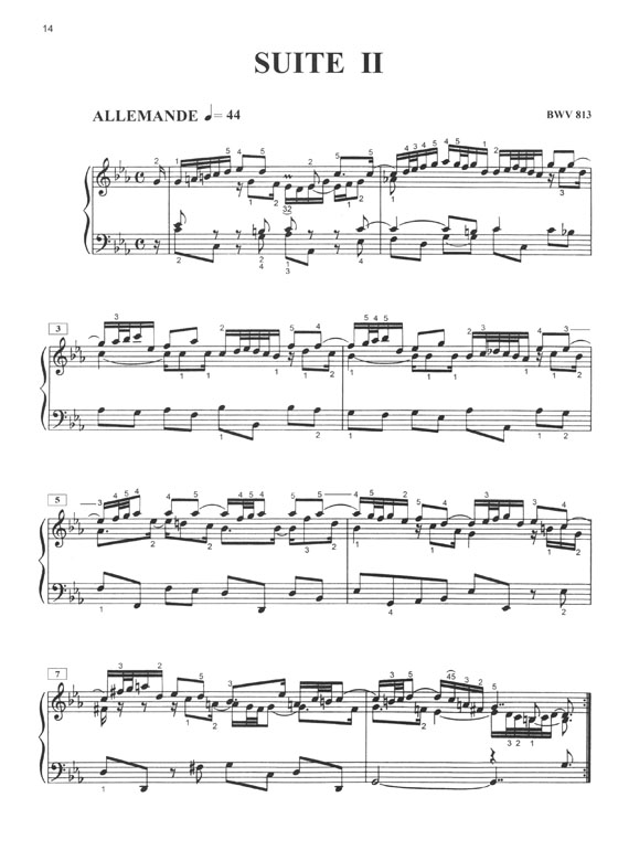 巴赫 指法與觸鍵 J. S. Bach 法國組曲