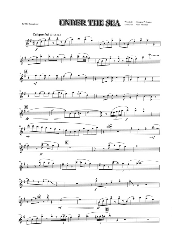 Under The Sea サキソフォン四重奏(AATB) Saxophone Quartet