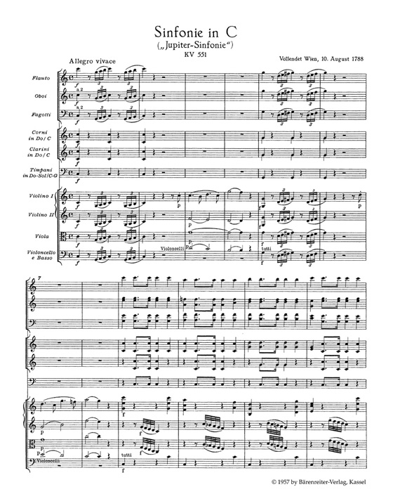 Mozart【Sinfonie in C】"Jupiter-Sinfonie" Nr. 41／【Symphony in C major】"Jupiter" No. 41, KV551