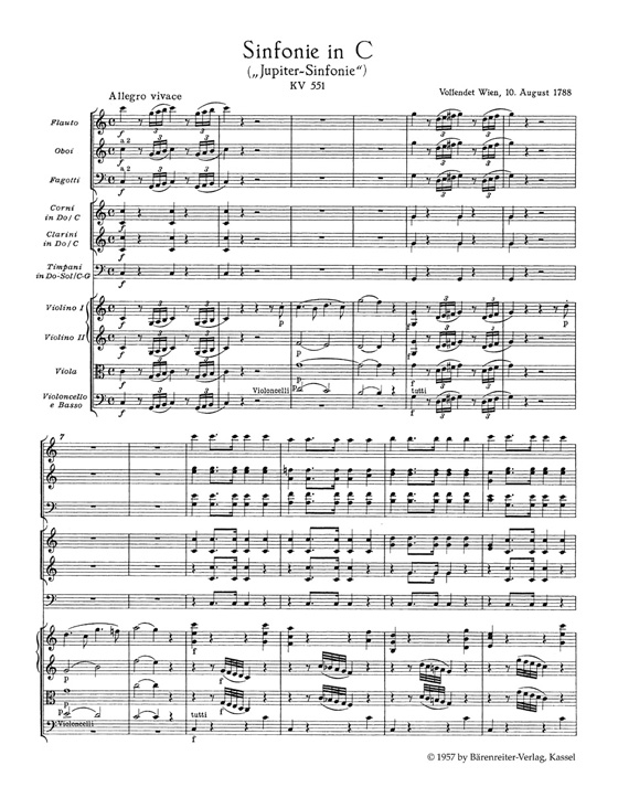 Mozart【Sinfonie in C】"Jupiter-Sinfonie" Nr. 41/【Symphony in C major】"Jupiter" No. 41, KV551 Mozart【Sinfonie in C】"Jupiter-Sinfonie" Nr. 41/【Symphony in C major】"Jupiter" No. 41, KV551