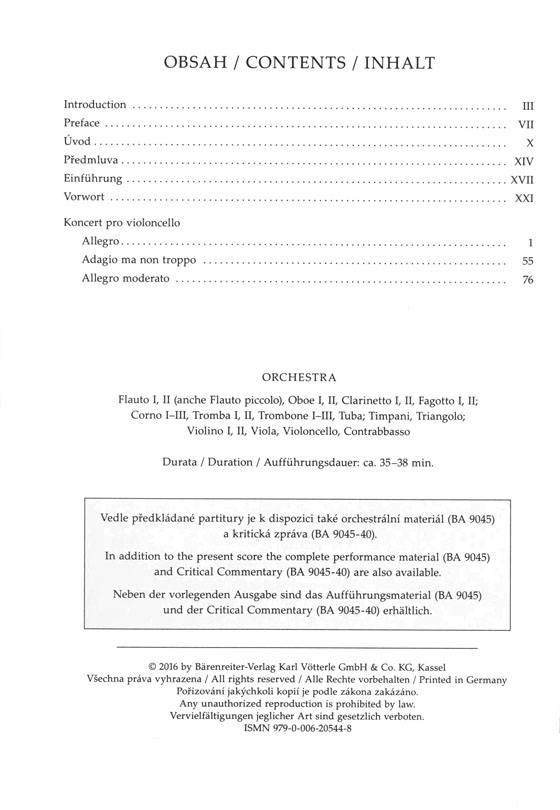 Dvorák Concerto in B Minor for Violoncello and Orchestra,op. 104 Dvorák Concerto in B Minor for Violoncello and Orchestra,op. 104