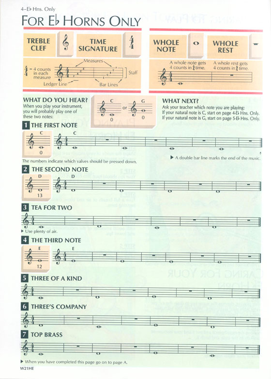 Standard of Excellence【Book 1】 E♭ Horn