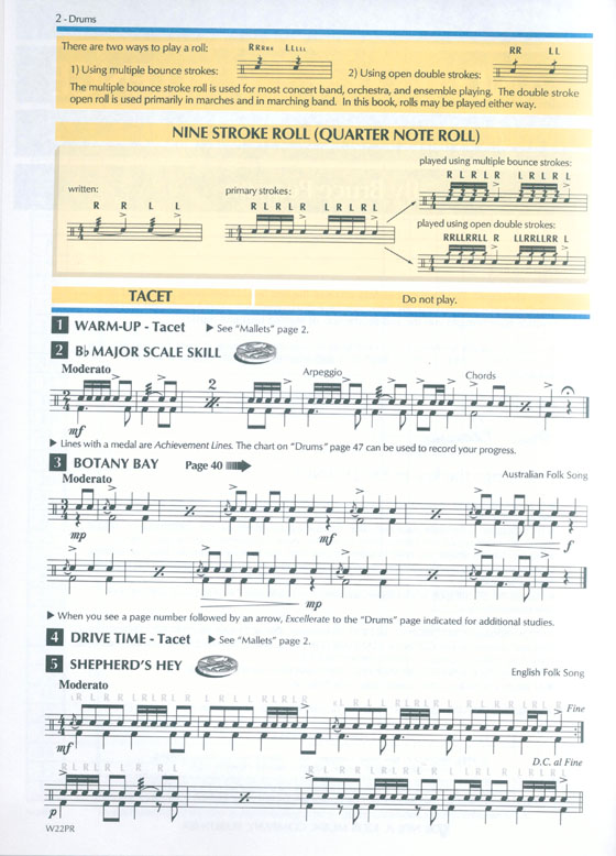 Standard of Excellence【Book 2】 Drums & Mallet Percussion