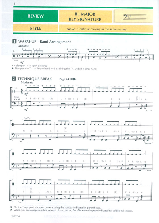 Standard of Excellence【Book 3】 Timpani & Auxiliary Percussion